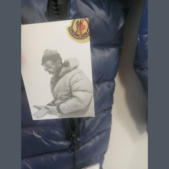 Moncler NWT Navy Blue Cereste Puffer Coat Sz Medium - Picture 7 of 16
